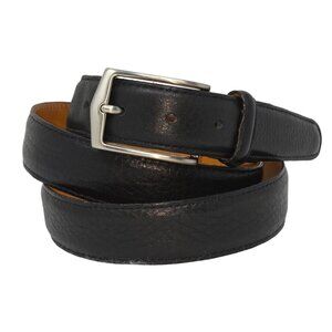 Martin Dingman Belt Mens Sz 40 Premium European Calfskin Black Leather